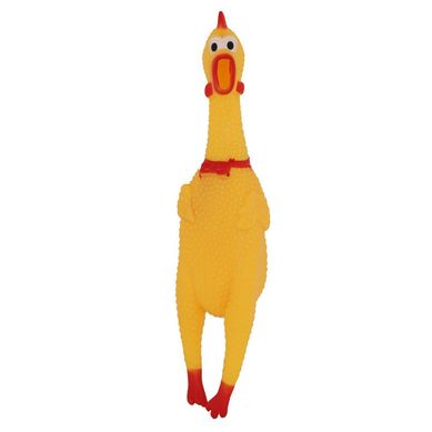 Juguete para Perros Pollo Mediano PVC Amarillo 7x6x39cm