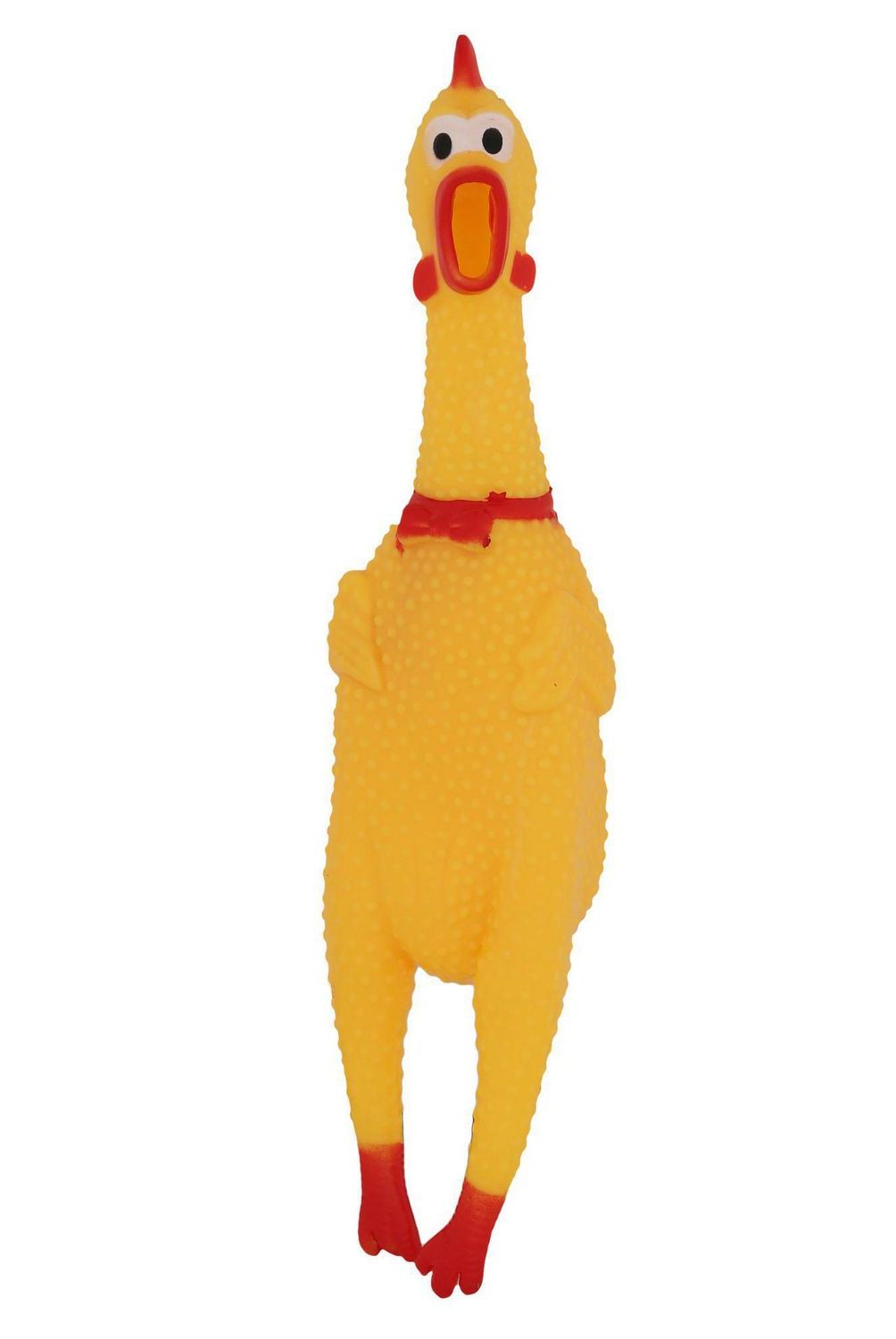 ACCECAN - Juguete para Perros Pollo Mediano PVC Amarillo 7x6x39cm