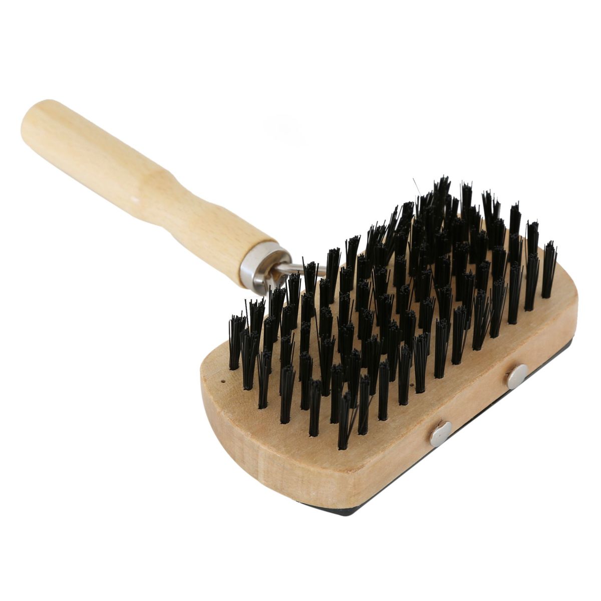 ACCECAN - Cepillo Doble para Perro Madera Crema 10x17x5cm