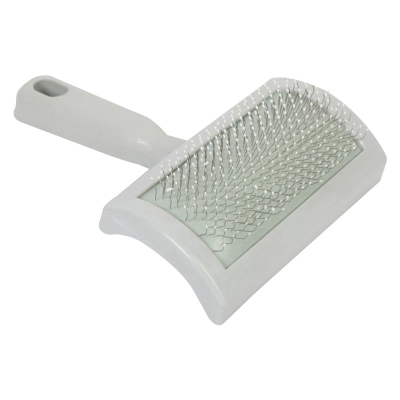 ACCECAN - Cepillo Universal Mediano para Perro de Plástico Gris