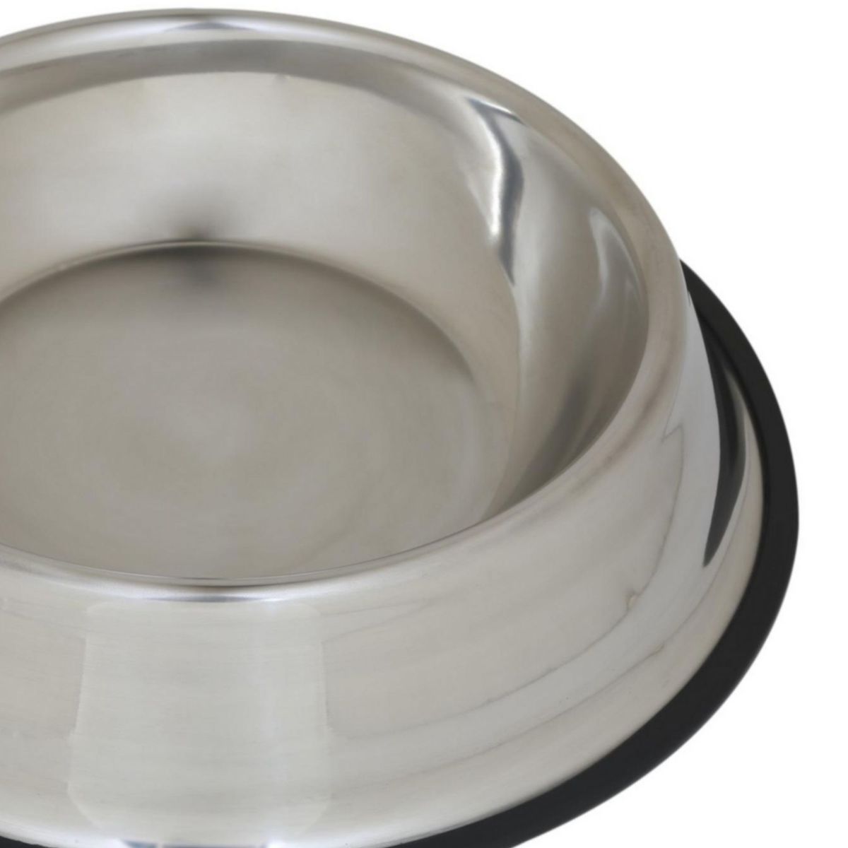 ACCECAN - Plato de Acero para Mascota Raza Extra Grande Color Gris