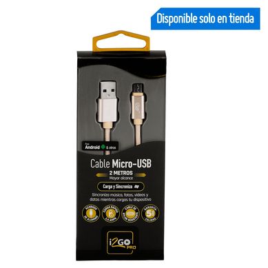 Cable Micro USB de Nylon 2m