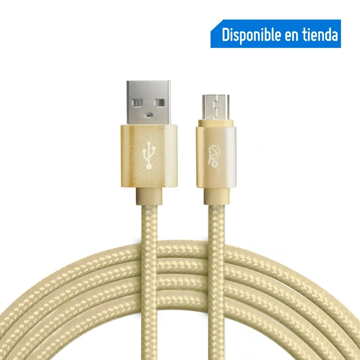 I2GO - Cable Micro USB de Nylon 2m