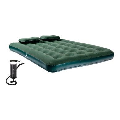 Combo Colchn Inflable 2 Plazas Klimber Verde + Almohadas + Inflador