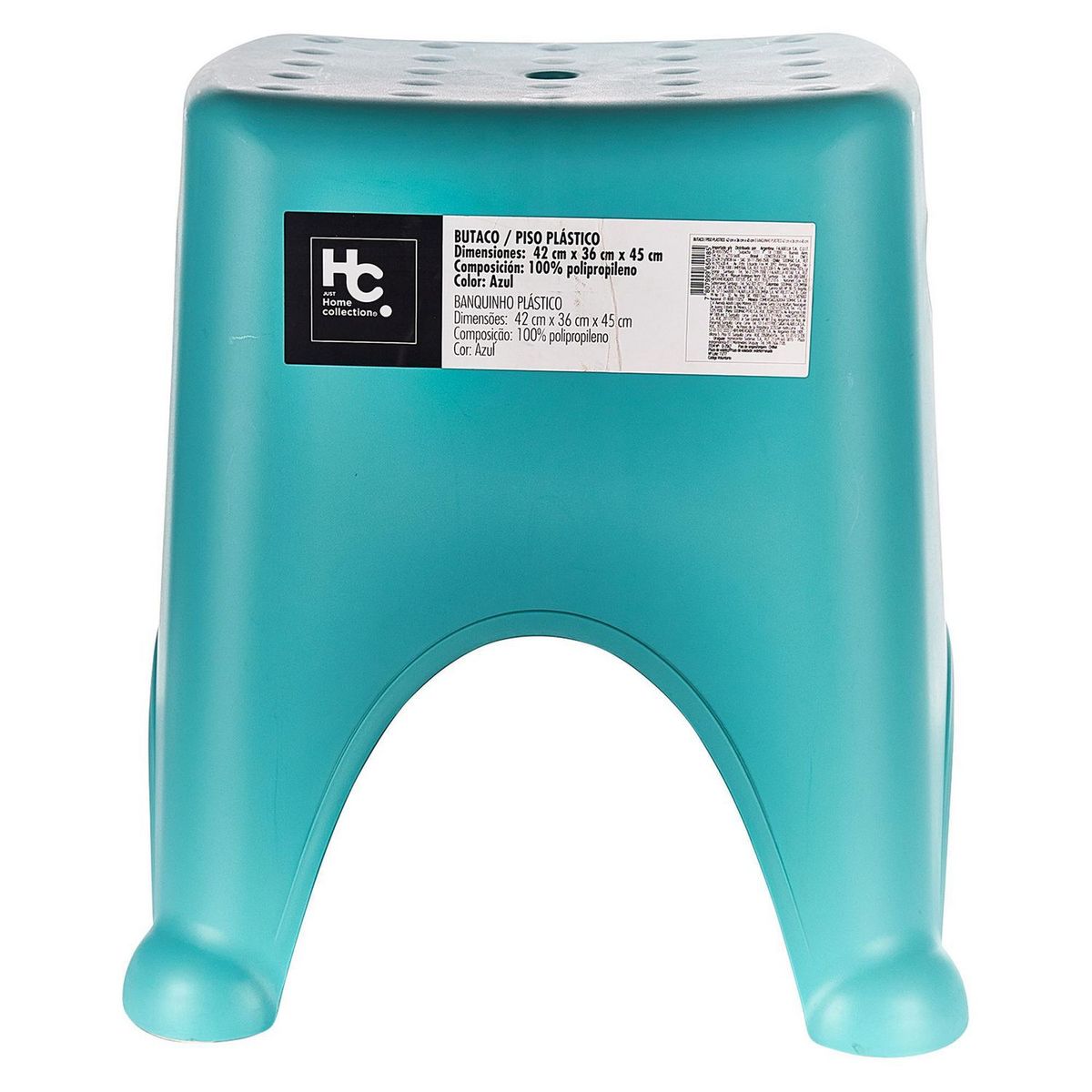 JUST HOME COLLECTION - Banco de Plástico Infantil Azul