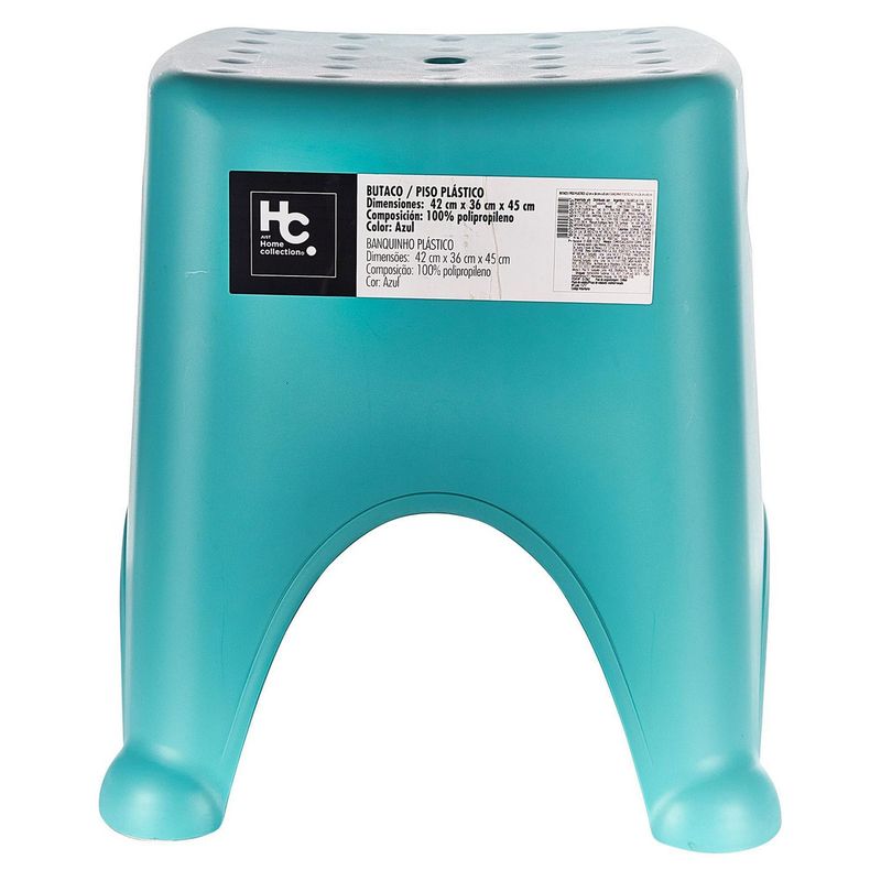 JUST HOME COLLECTION - Banco de Plástico Infantil Azul