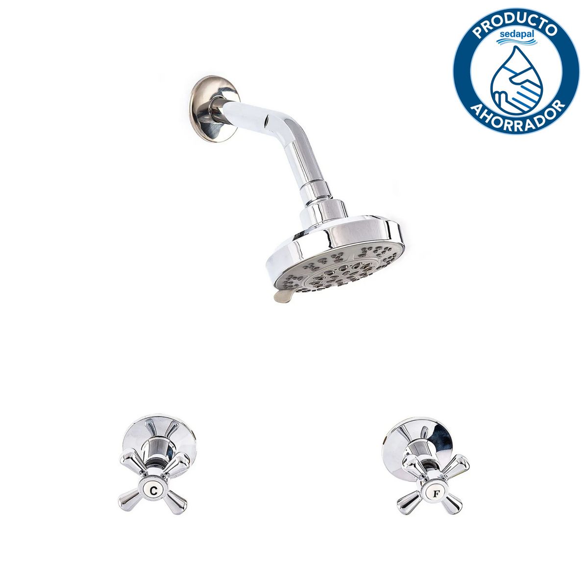 SENSI DACQUA - Mezcladora Ducha Cadiz Plateado