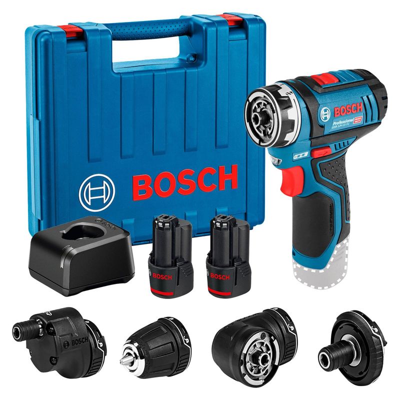 BOSCH - Taladro Atornillador Inalámbrico Bosch 3/8" 12V  + Maleta + Cargador
