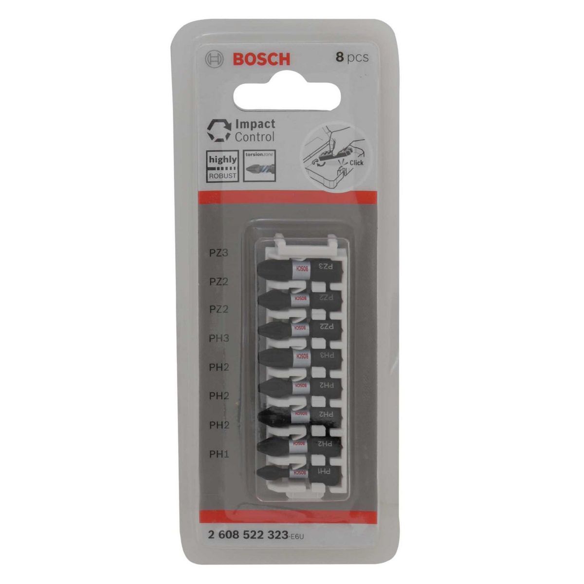 BOSCH - Punta de Impacto Control Acero 5 mm 8 Pzs Bosch