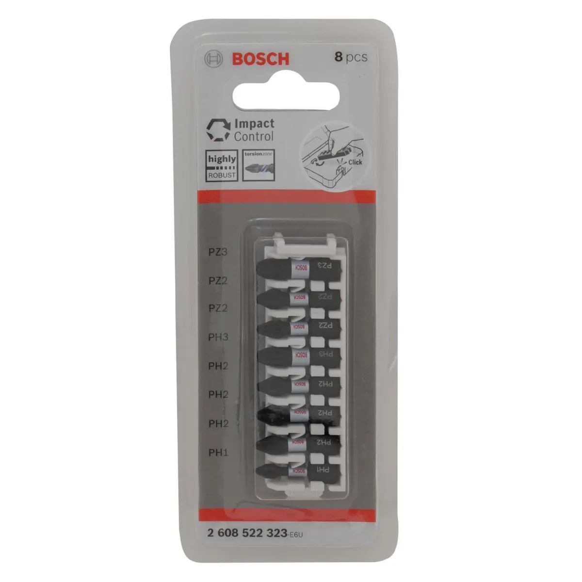 BOSCH - Punta de Impacto Control Acero 5 mm 8 Pzs Bosch