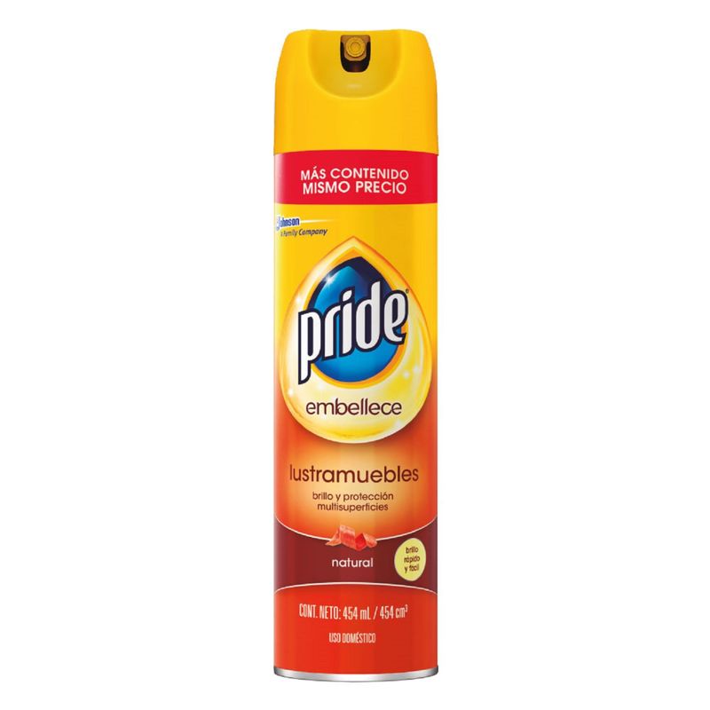 PRIDE - Aerosol Protector Lustramuebles Pride Natural  454 ml.