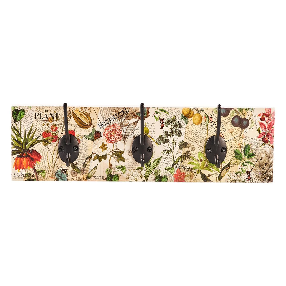 JUST HOME COLLECTION - Percheros de 3 Puntos Flores