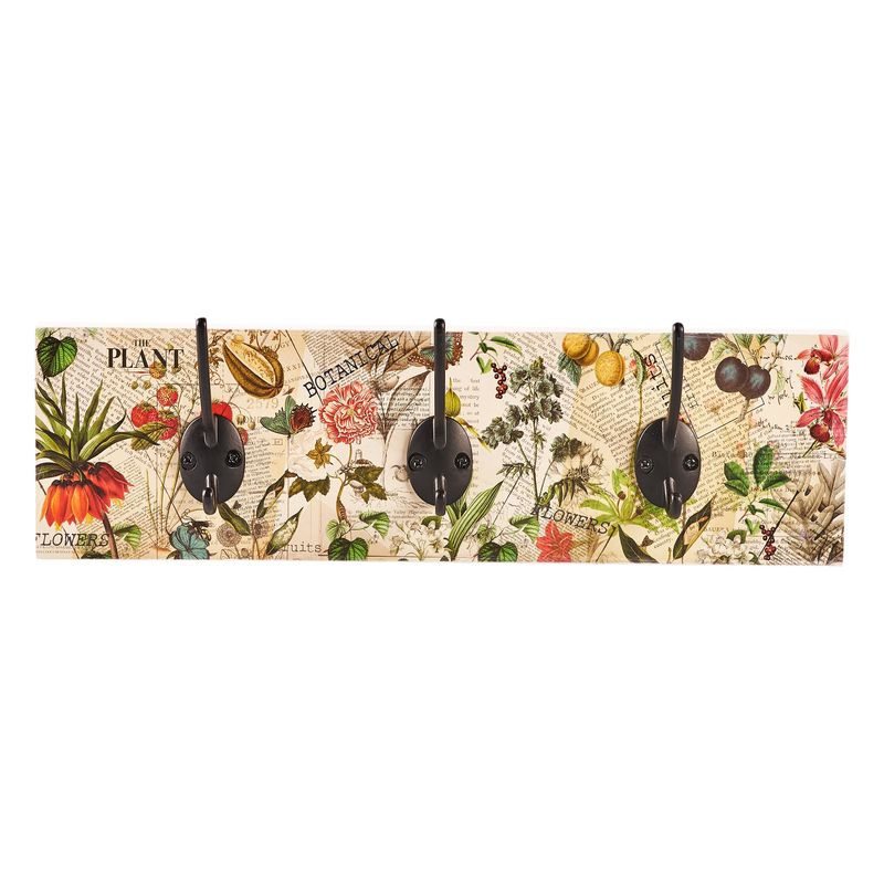 JUST HOME COLLECTION - Percheros de 3 Puntos Flores