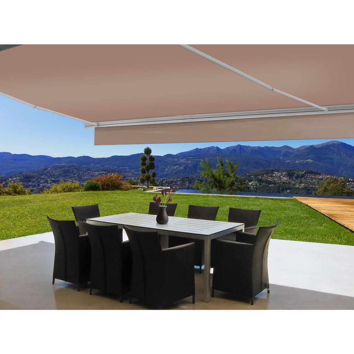 WINDOOR - Toldo Retráctil 2.90 x 2m Beige Oscuro