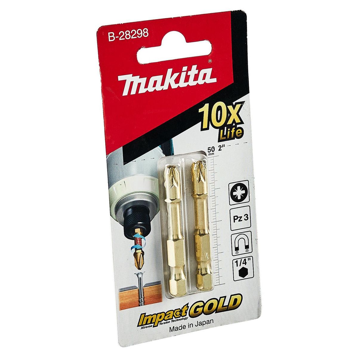 MAKITA - Bit Impact Gold x 2 Unidades