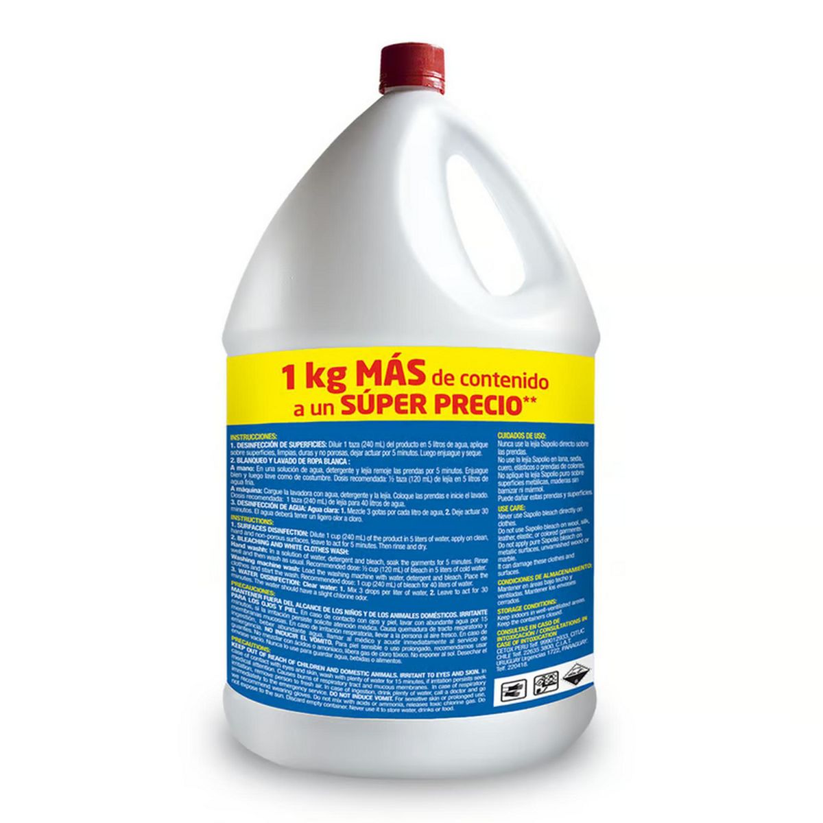 SAPOLIO - Lejía Sapolio Original 4 L