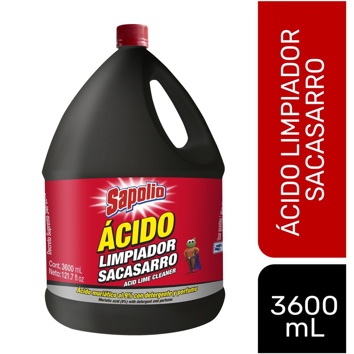 SAPOLIO - Ácido Sacasarro Sapolio 3600 ml.