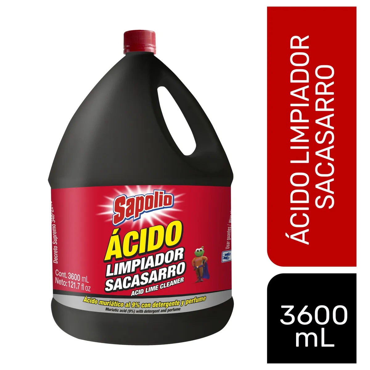 SAPOLIO - Ácido Sacasarro Sapolio 3600 ml.