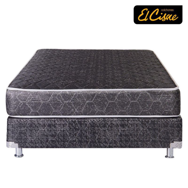 EL CISNE - Cama Americana El Cisne Basic 2 Plazas + Colchón