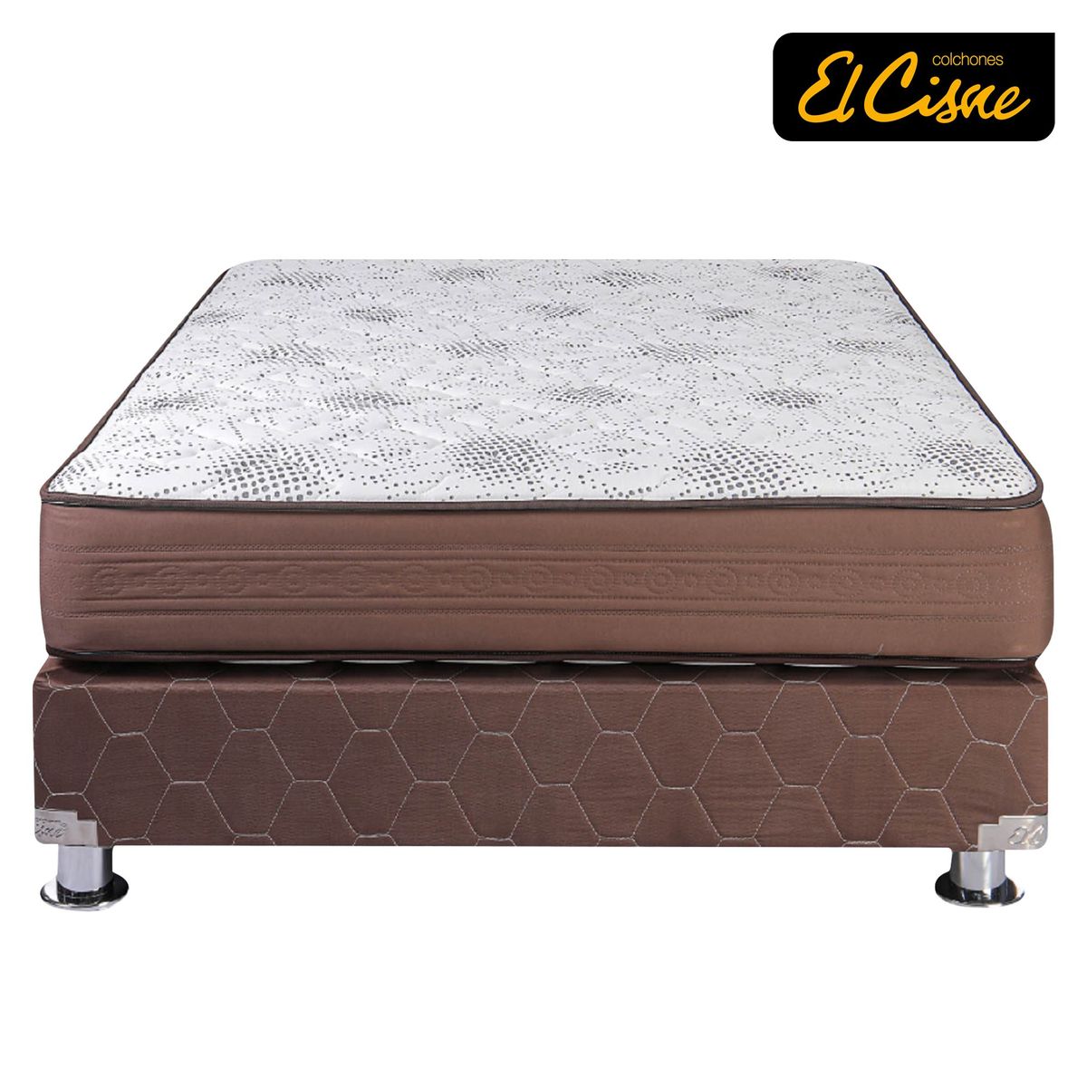 EL CISNE - Cama Americana El Cisne Force 1.5 Plazas + Colchón + Almohada