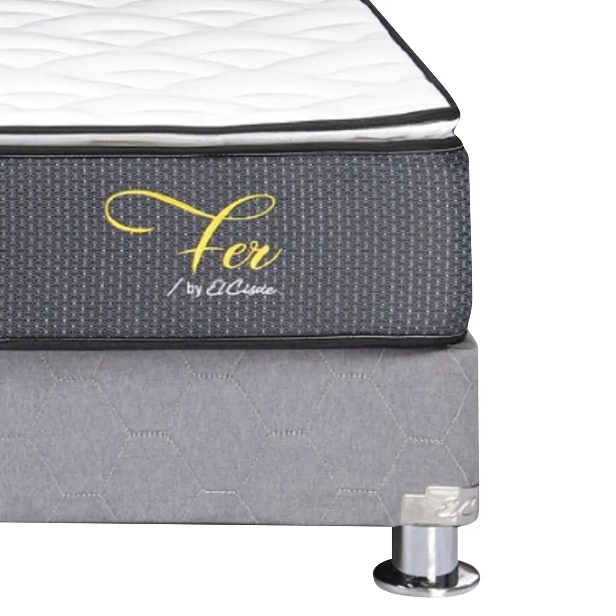 EL CISNE - Cama Americana El Cisne Fer 1.5 Plazas + Colchón + Almohada