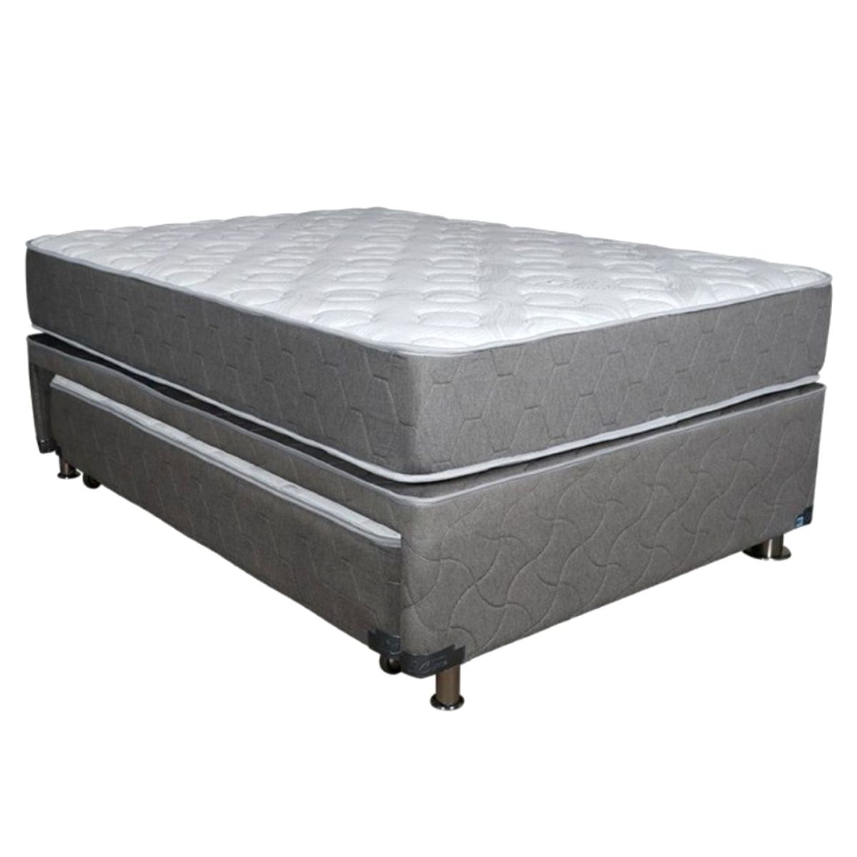 EL CISNE - Box Diván Plus 2 Plazas + Colchón + 3 Almohadas + 2 Protectores