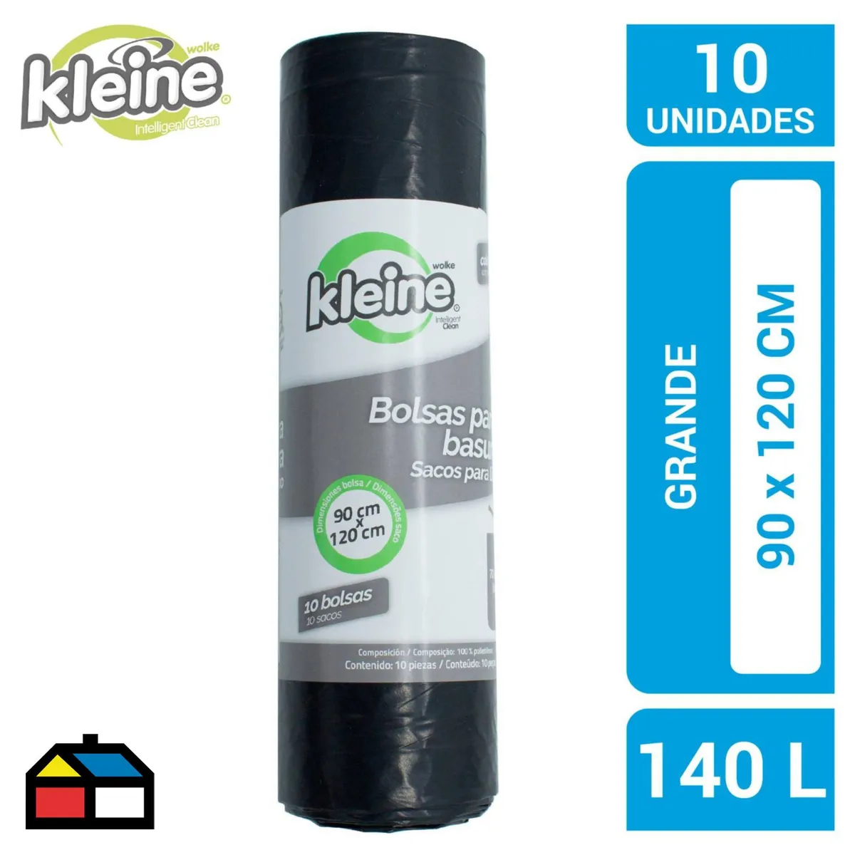KLEINE WOLKE - Bolsa para Basura 140 Litros pack 10und