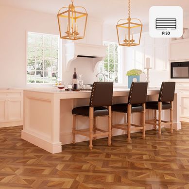 Piso Laminado Parquet Marrn AC3 8mm 2.88m2