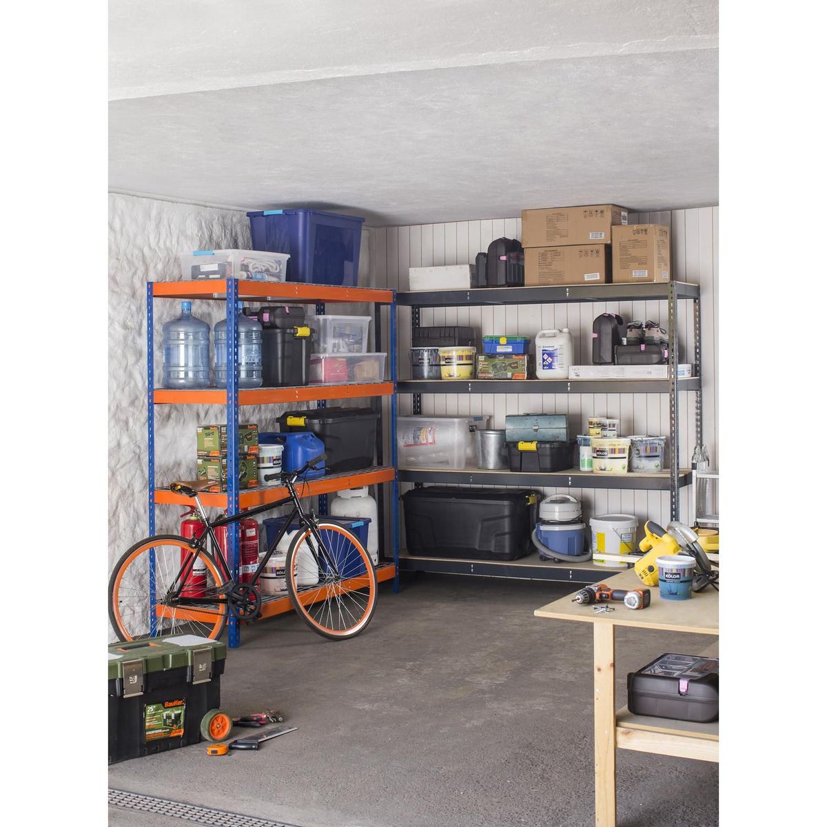 STRATA - Caja Organizadora Heavy Duty 24L Negro