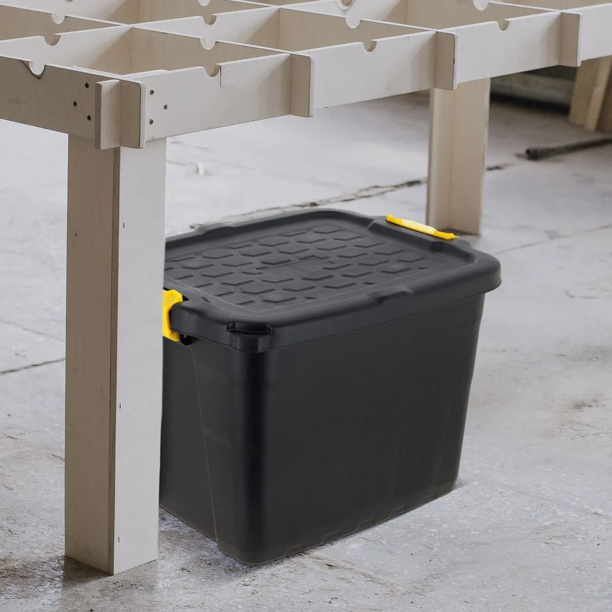 STRATA - Caja Organizadora Heavy Duty 42L Negro