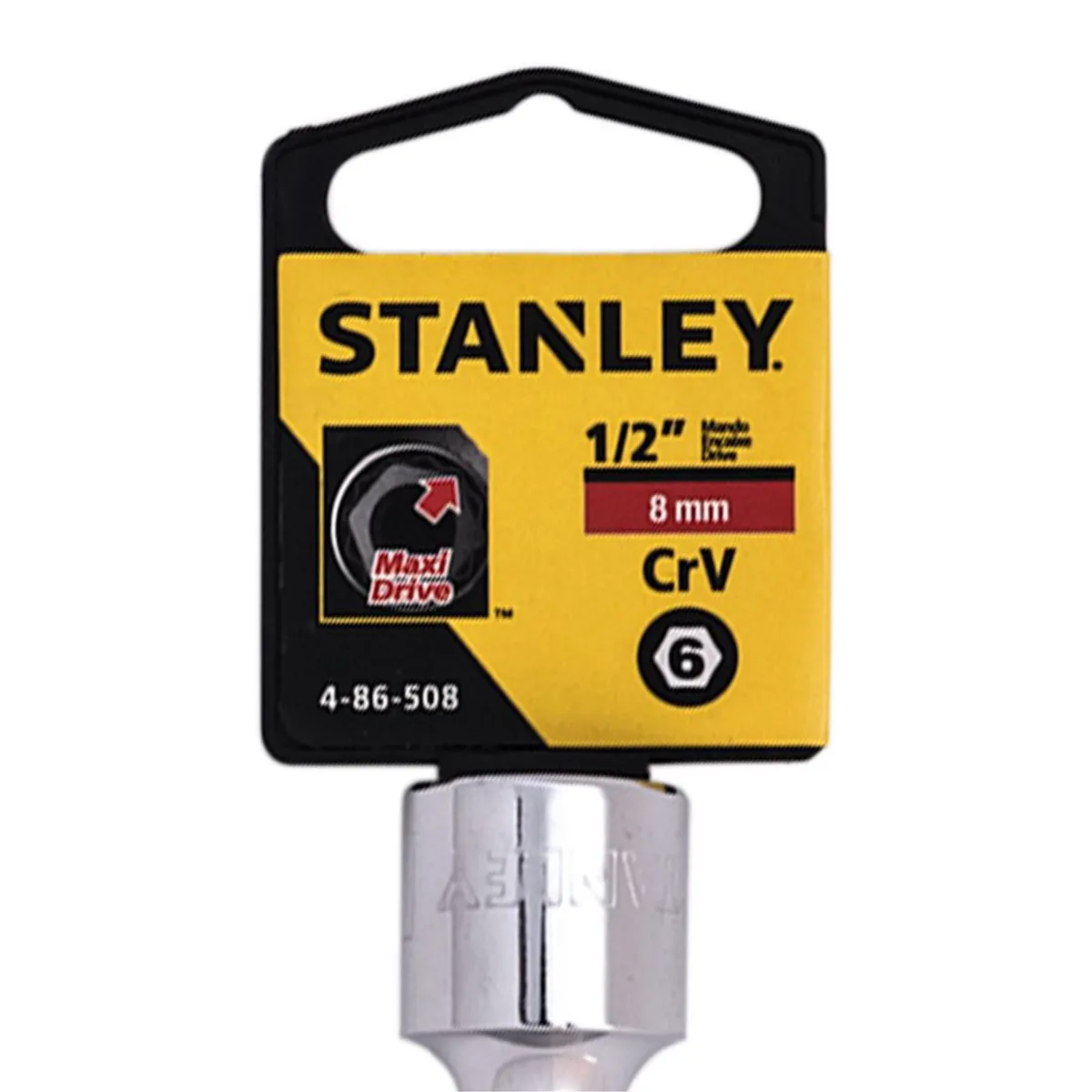 STANLEY - Dado Estándar 4-86-508 1/2'' 6PT 8 mm Plateado Stanley