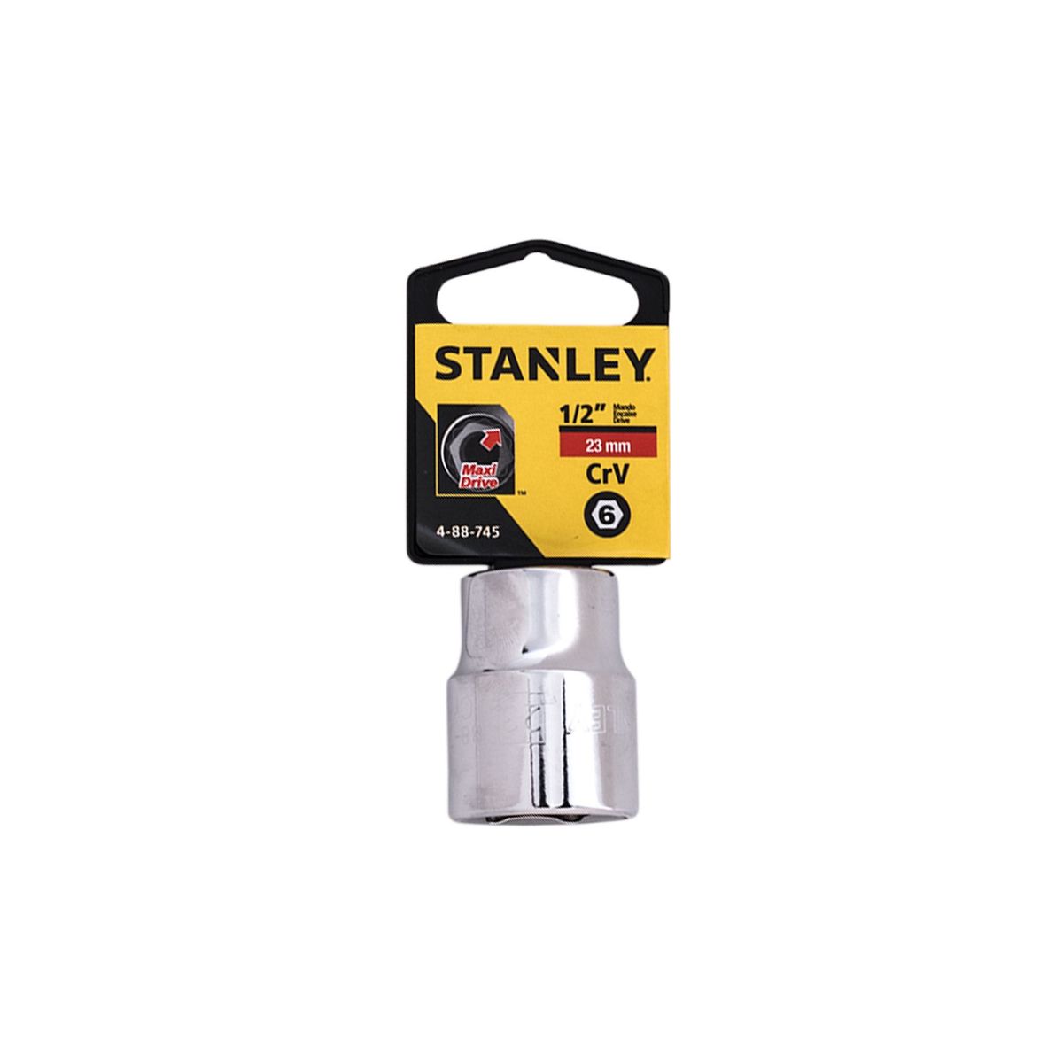 STANLEY - Dado Estándar 4-88-745 1/2'' 6PT 23 mm Plateado