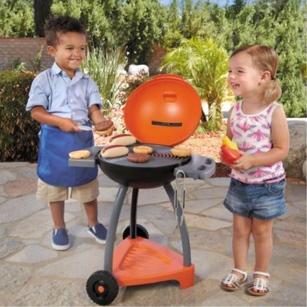 LITTLE TIKES - Parrilla de Juego Redonda naranja
