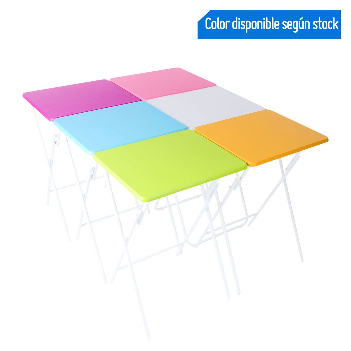 CASA BONITA - Mesa Auxiliar plegable Colores Variados