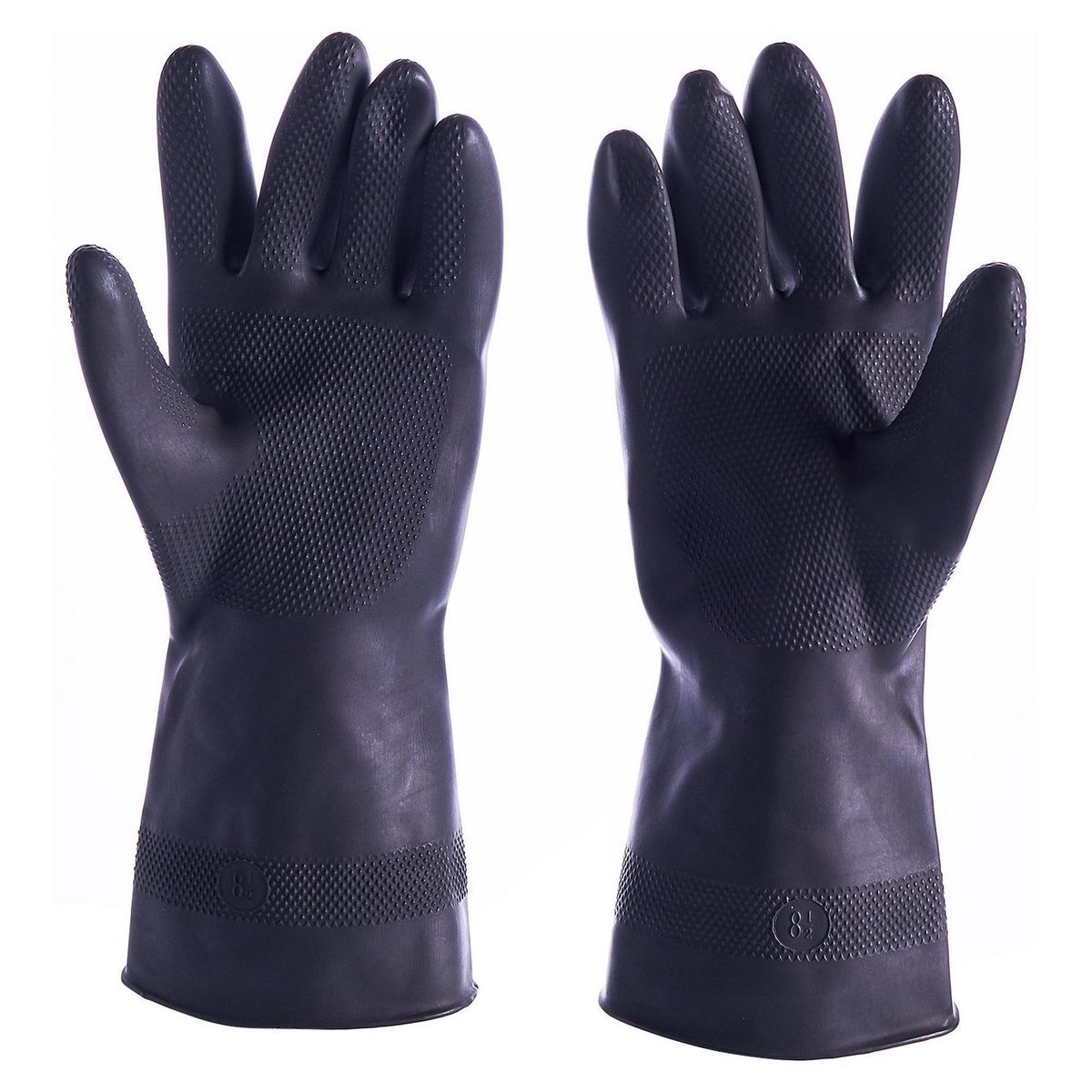 ETERNA - Guantes de Látex Clásico Talla M (8.5) - Negro