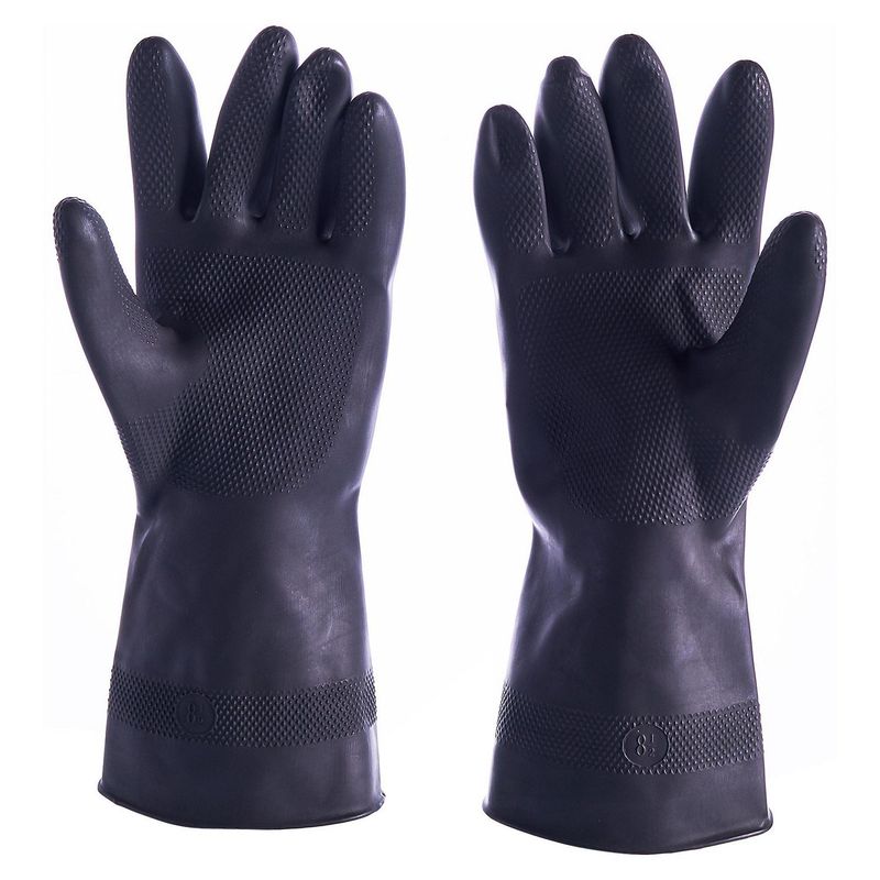 ETERNA - Guantes de Látex Clásico Talla M (8.5)  - Negro