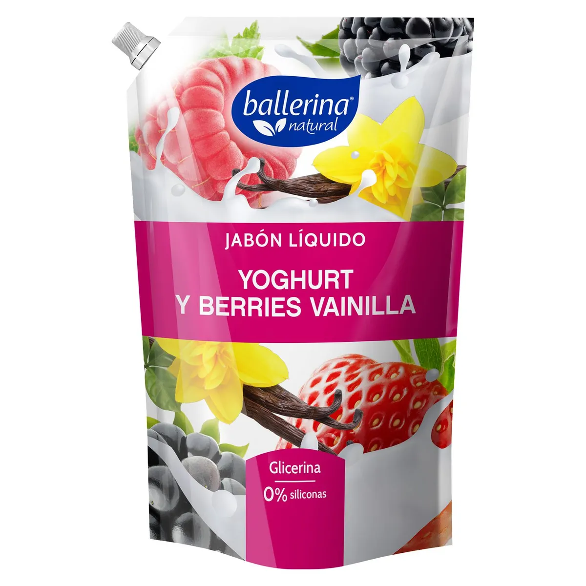 BALLERINA - Jabón Líquido Yogurt Y Berries Vainilla Ballerina 750Ml