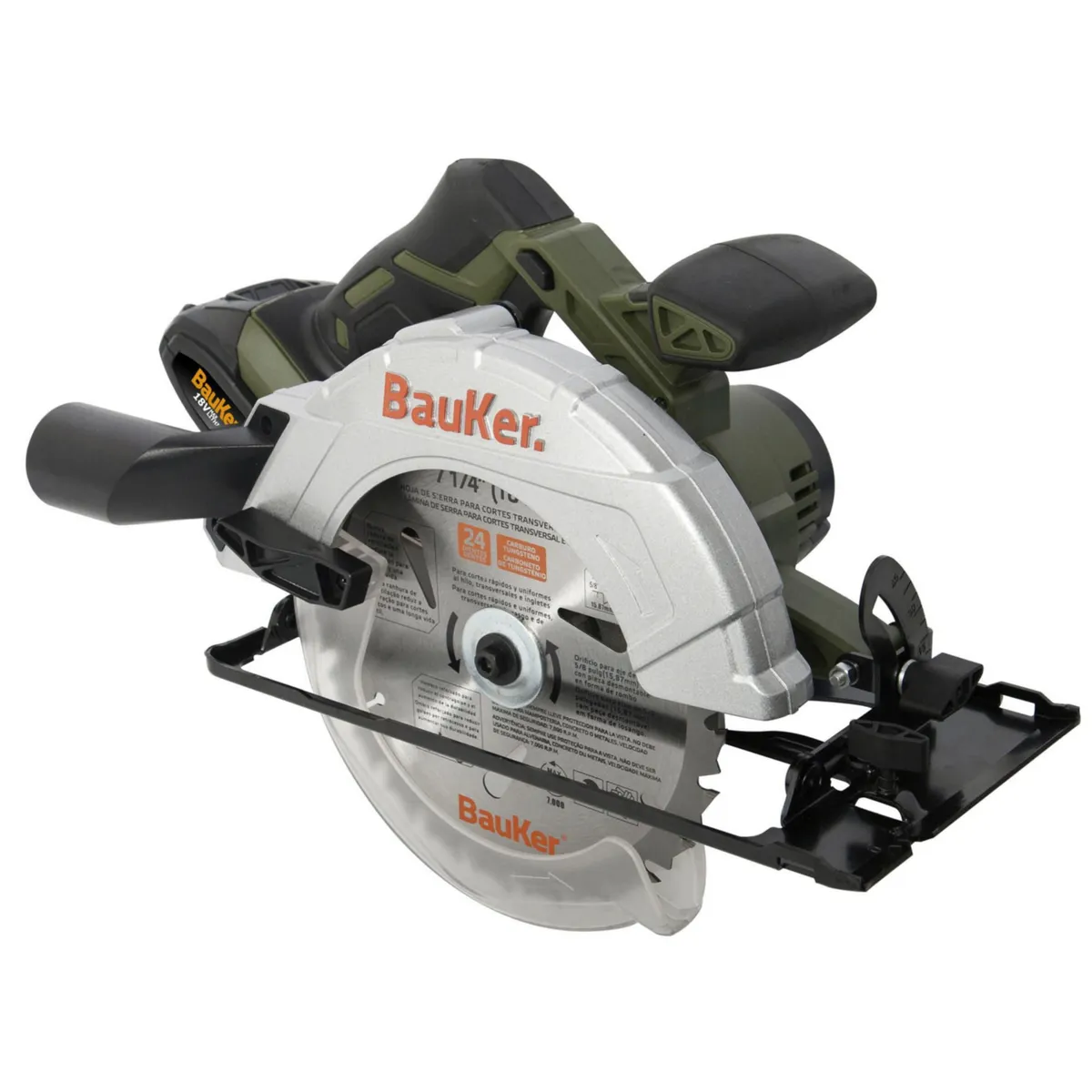 BAUKER - Sierra Circular Inalámbrica Bauker 7 1/4" 18V (Sin batería)