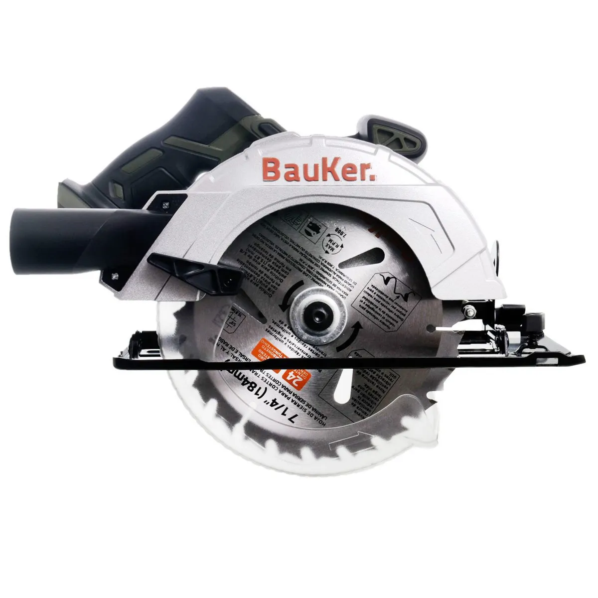 BAUKER - Sierra Circular Inalámbrica Bauker 7 1/4" 18V (Sin batería)
