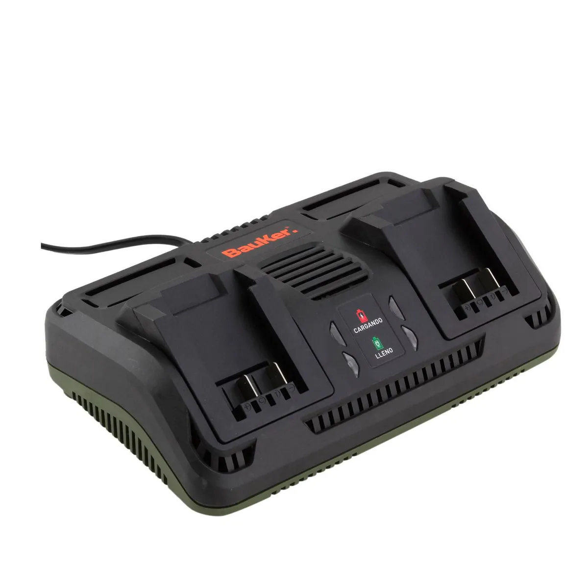 BAUKER - Cargador de Batería Inalámbrica Bauker Doble Free Power 18V