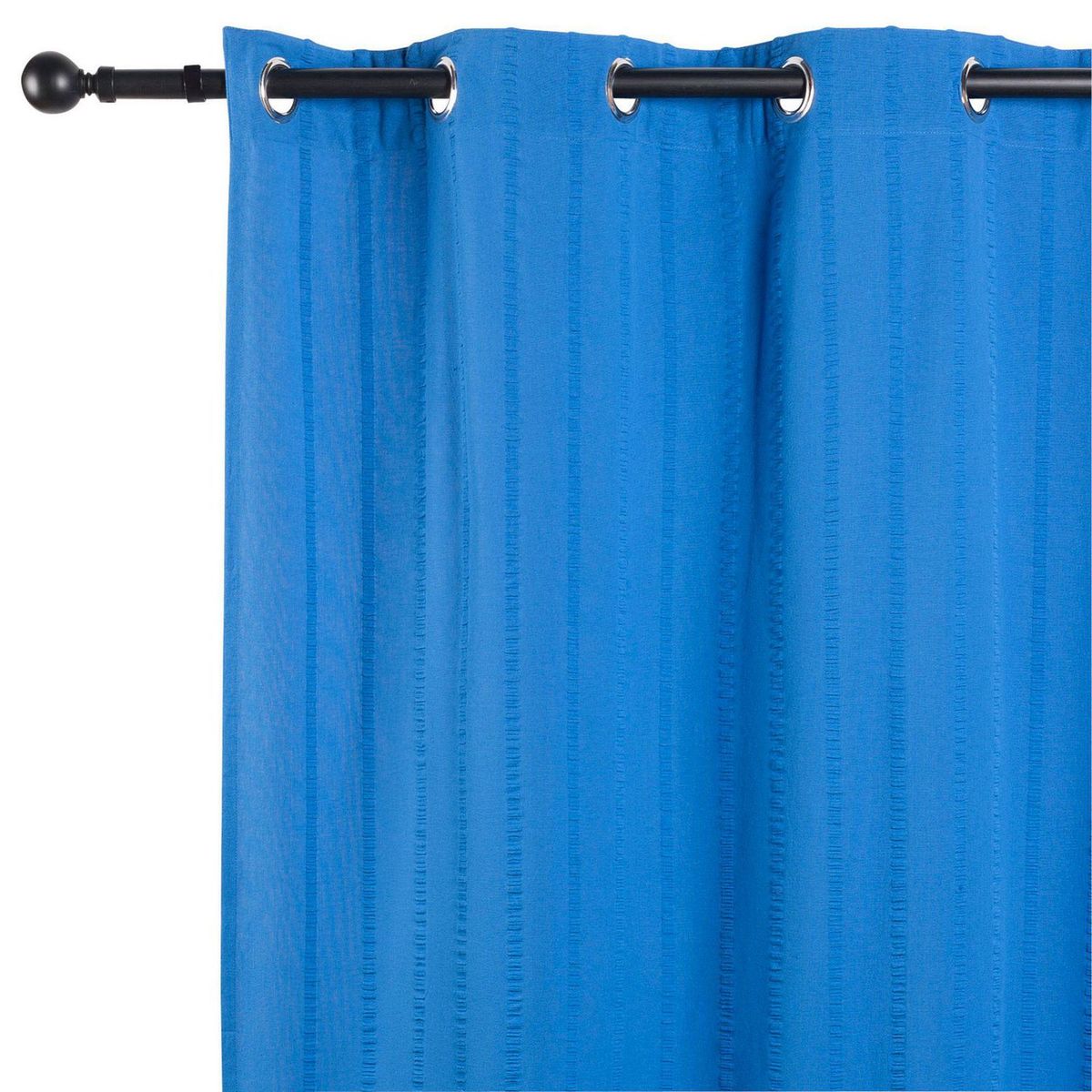 JUST HOME COLLECTION - Cortina de Tela Set x2 Algodón 150x230cm Azul