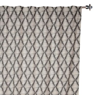 Cortina de Tela Estampada Rombos Algodn 150x230cm Multicolor
