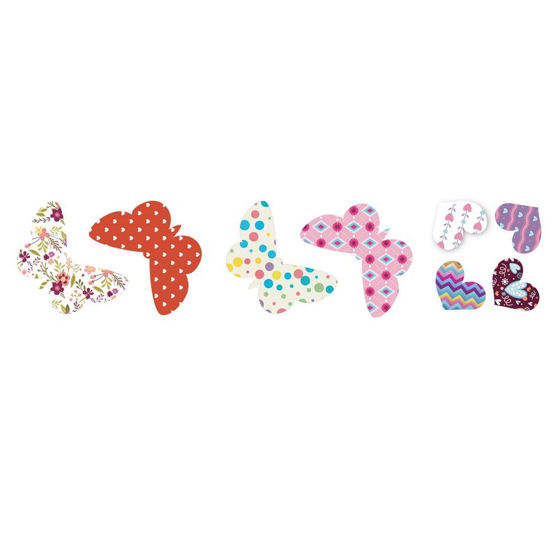 DRESSIT - Pack Cuadro Vinil Mariposa Aplicado en MDF 15x15cm