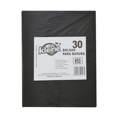 Bolsa de Basura Negra 50 Litros 30und