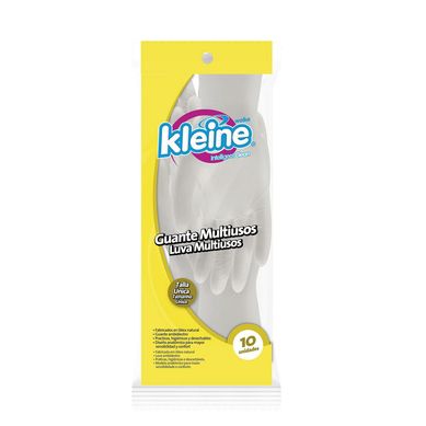 Guantes de Ltex Multiuso x10 Unidades Talla nica  - Blanco