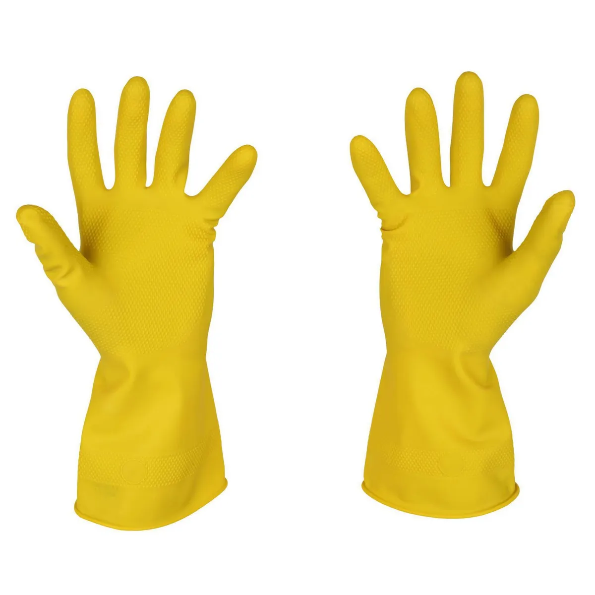 KLEINE WOLKE - Guantes de Látex Multiuso Talla L - Amarillo