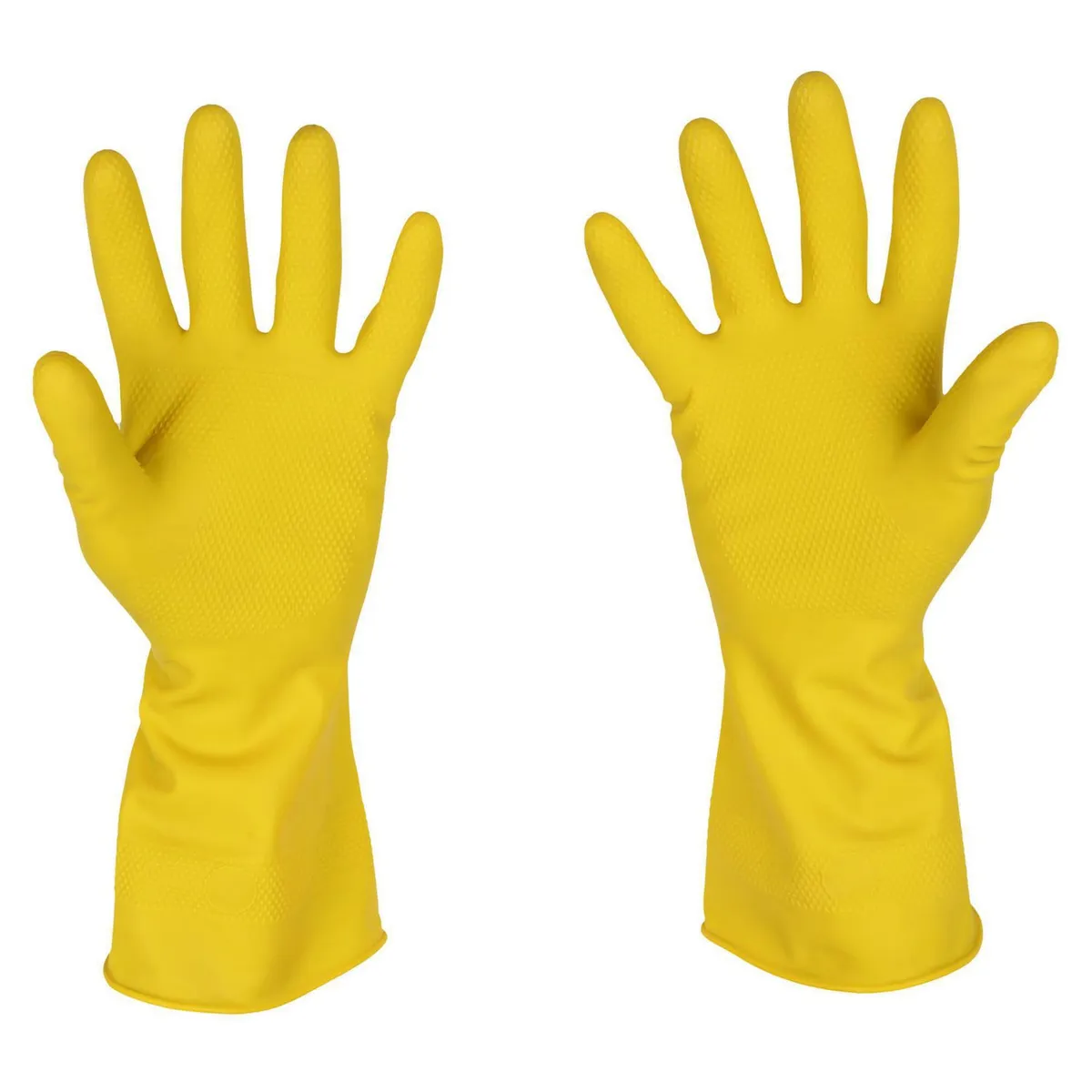 KLEINE WOLKE - Guantes de Látex Multiuso Talla M - Amarillo