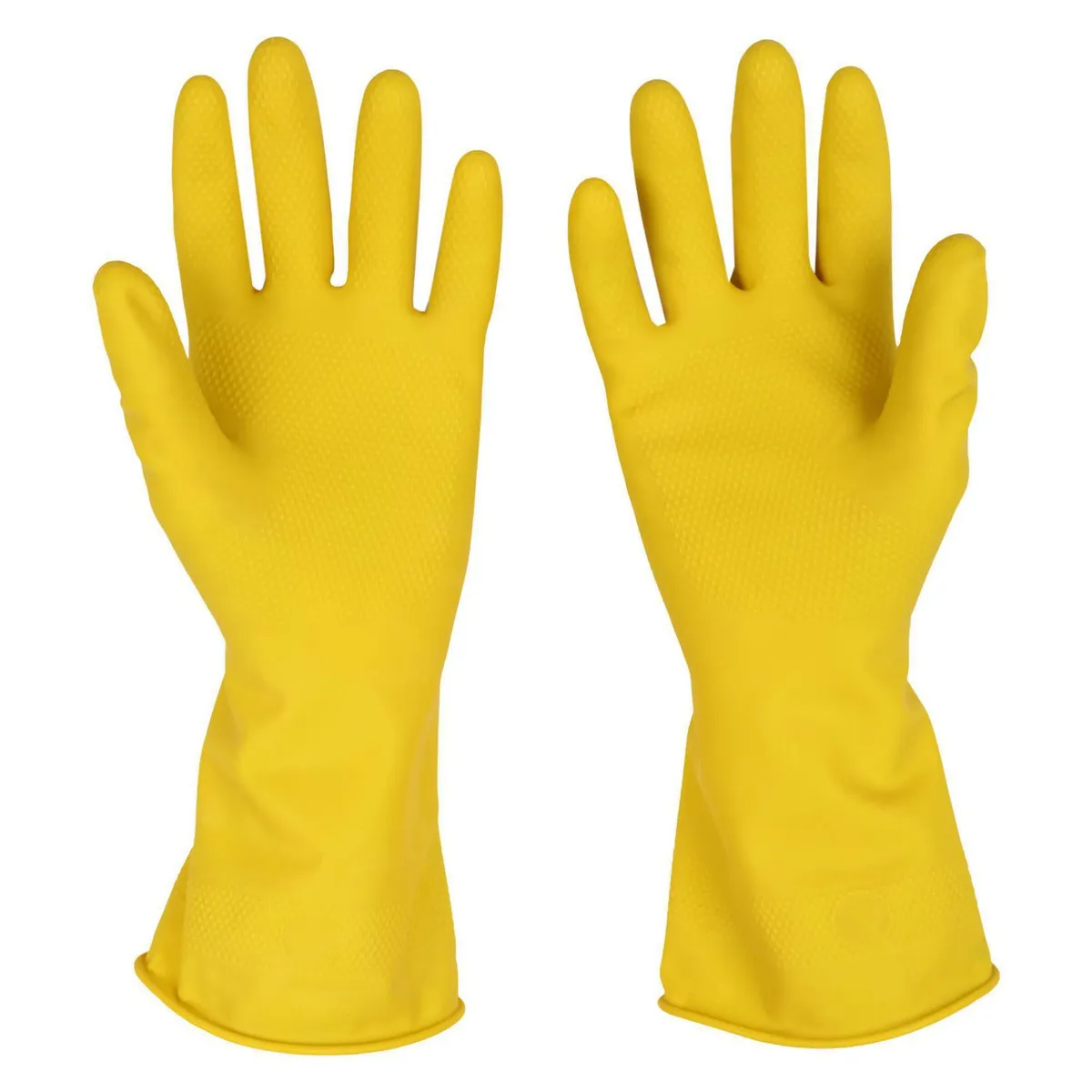 KLEINE WOLKE - Guantes de Látex Multiuso Talla S - Amarillo