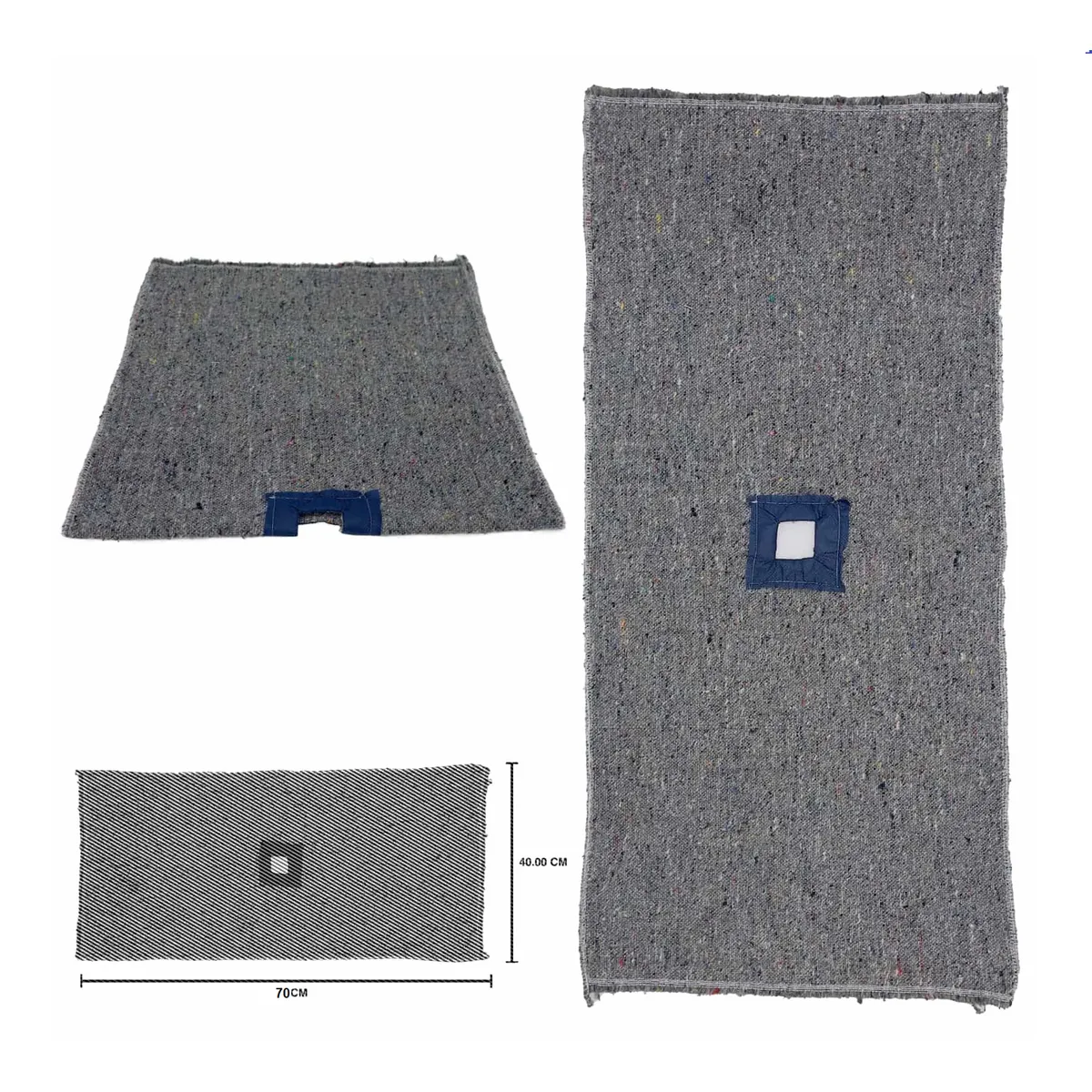 KLEINE WOLKE - Trapeador Yute 40x70cm 3 Unidades