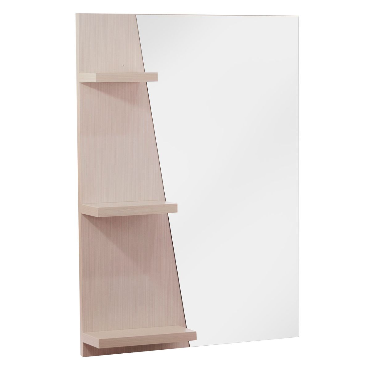GENERICO - Espejo de Baño Rectangular con Tres Repisas Elegant Beige 50x70cm